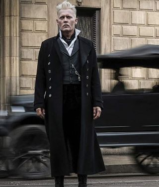 Johnny Depp Fantastic Beasts The Crimes Gellert Grindelwald Black Wool Coat