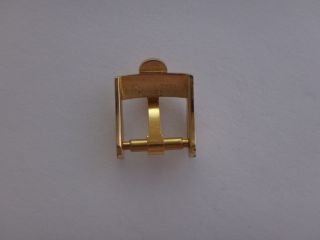 Vintage Omega Gold Plated Watch Band Buckle 10mm 2