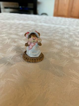 Wee Forest Folk Mousey - Baby Blue And Pink M - 034 - Vintage Wff