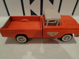 Vintage Nylint/ford/u - Haul White And Orange Pick Up Truck