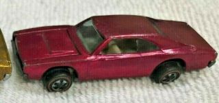 Vintage 1968 Hot Wheels Redline Custom Dodge Charger - Red