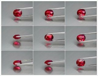 Rare 2.  05ct 7.  8x6.  6mm Oval Natural Unheated Untreated Red Ruby,  Mozambique 2