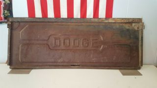 Vintage Dodge Mopar Tailgate 55 - 3/8 " High Wide Side B C Series Power Wagon 0$hip