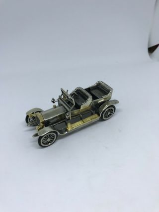 Antique English Miniature Sterling Silver 925 Articulated Car Model Rolls Royce.
