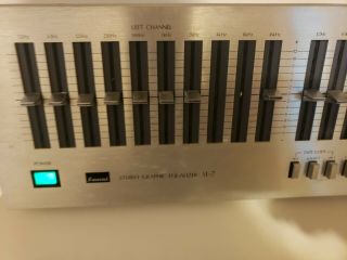 Sansui SE 7 Equalizer Vintage Silver Face well MISSING 2 SWITCHES 2