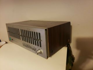 Sansui SE 7 Equalizer Vintage Silver Face well MISSING 2 SWITCHES 7