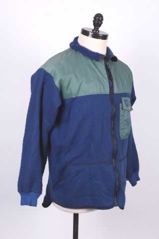 Vtg 70s Helly Hansen Reverse Pile Fleece Coat Jacket Usa Mens Size Xl