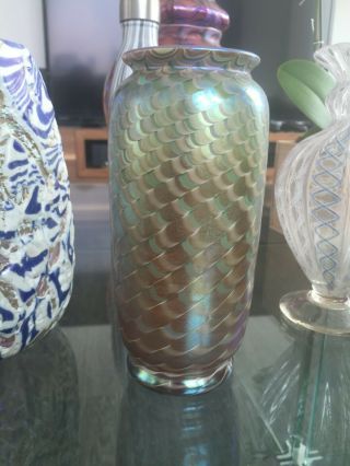 Kosta Boda Swedish Hand Blown Art Glass Vase In A Dreamy Mermaid Color Scheme