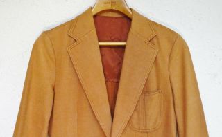 Vintage 1970 ' s Separate - Lees by Lee Rust Colored Soft Fabric Leisure Suit 42L 5