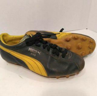 Vtg 1968 - 70 Puma King Pele Soccer Cleats Shoes Football Boots Soccer 6.  5 Rare