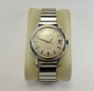Vintage Croton Aquadatic 17 Jewel Swiss Eta 2472 Automatic Date Movement Watch