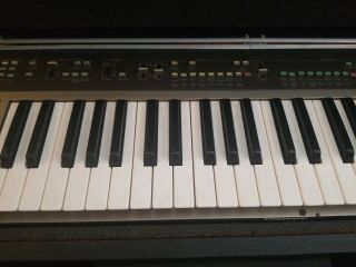 Vintage Yamaha PS - 55 1980s Electric Keyboard Synthesizer with Power Supply Case 3