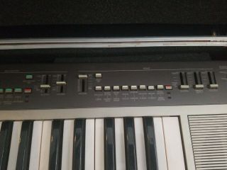 Vintage Yamaha PS - 55 1980s Electric Keyboard Synthesizer with Power Supply Case 7