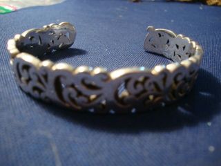 Grandmas Ultra Rare Lois Hill Sterling Silver Big Chunky Bracelet