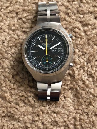 Seiko Vintage Chronograph Automatic Helmet Style 6139 - 7100