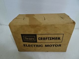 Vintage Craftsman 1/2 Hp Motor 3450 Reversible Power Tool Motor 91216