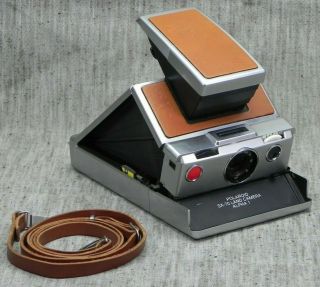 Vintage 1977 Polaroid Sx - 70 Alpha 1 Land Camera W/ Neck Strap