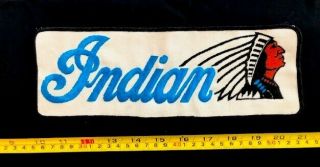 Vintage Embroidered Patch Indian Motorcycle Motocycle Bike Og Stunning Rare