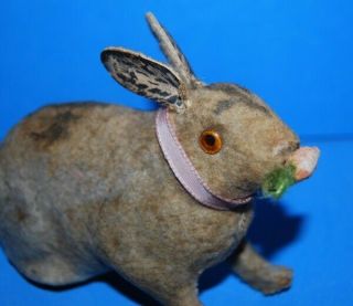 Antique Germany Felt Rabbit Candy Container 4