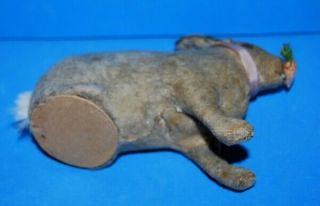 Antique Germany Felt Rabbit Candy Container 5