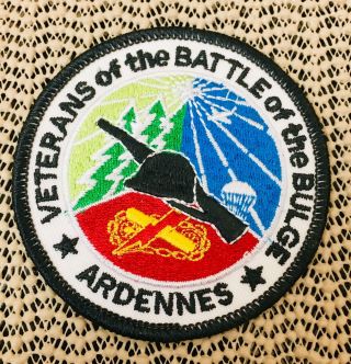 Battle Of The Bulge Patch,  Ardennes D - Day,  Wwii,  Sew - On,  3 " Diameter