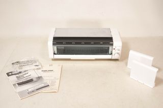Vintage Black & Decker Spacemaker Optima Horizontal Toaster T1000 White