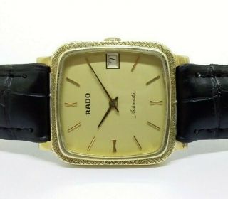 Vintage Men ' s Rado 17 Jewels Automatic With Date Wrist Watch 2