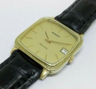 Vintage Men ' s Rado 17 Jewels Automatic With Date Wrist Watch 3