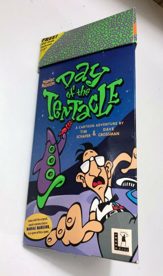 Maniac Mansion: Day Of The Tentacle - Very Rare Triangle Box - Complete