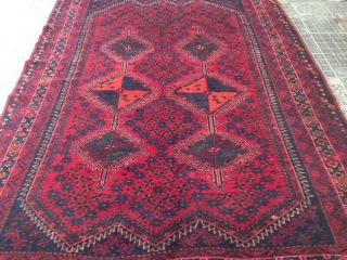 Authentic West Asia Qashqai Old Rug 100 Handmade Fine Wool 268a Size:9.  8x6.  9ft