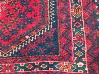 Authentic west Asia qashqai old Rug 100 handmade fine wool 268A size:9.  8x6.  9ft 3
