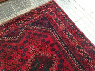 Authentic west Asia qashqai old Rug 100 handmade fine wool 268A size:9.  8x6.  9ft 4