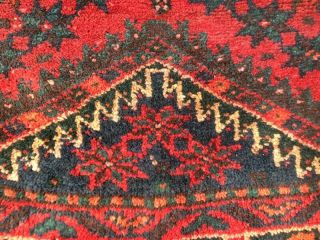 Authentic west Asia qashqai old Rug 100 handmade fine wool 268A size:9.  8x6.  9ft 6