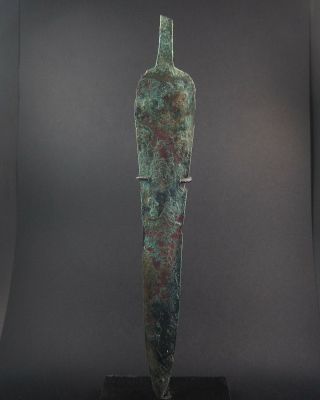 Ancient Luristan Bronze Speartip 1200 - 1000 Bc