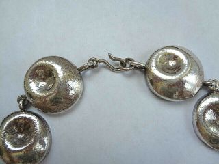 Vintage SUSAN CUMMINGS Sterling Silver 925 Modernist Circle Necklace 96g 5