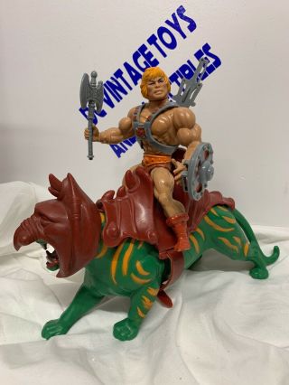 Vintage Motu He - Man,  Masters Of The Universe,  Battle Cat 100 Complete