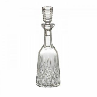 Vintage Signed Waterford Crystal Lismore Pattern Spirits Liquor Wine Decanter