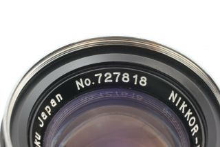 【N Rare】Nicca type - 5 Rangefinder Film Camera w/5cm F2.  0 From Japan 0353 8
