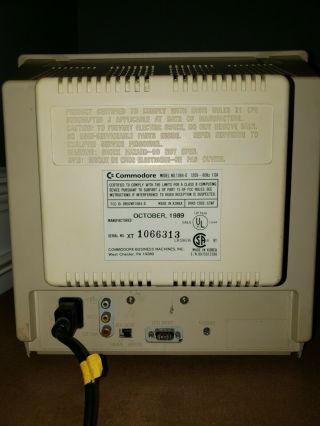 Vintage Commodore 1084 RGB / Composite Color Monitor - 6