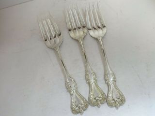 3 Piece Towle Old Colonial Sterling Salad/dessert Fork 6 - 1/4 " No Monogram