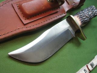Vtg Schrade Usa 171uh Uncle Henry Pro Hunter Hunting Knife Sheath & Stone