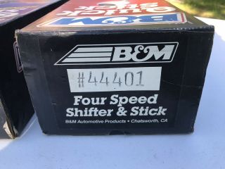 Vintage B&M 4 Speed Shifter & Installation Kit,  NOS Muncie M20,  M21,  M22,  Nova,  GM 4