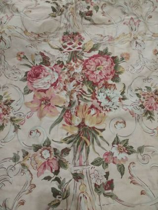 Ralph Lauren Full/queen Guinevere Tan Floral Duvet Cover