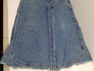 Vintage 90s JNCO Kangaroo ultra wide leg Blue Jeans 31W 28L USA MADE 6