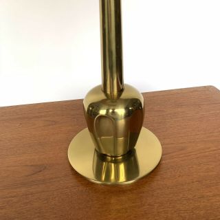 Vintage 60 ' s Mid Century Modern Brass Tulip Stiffel Lamp 4