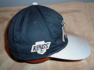 Vtg LOS ANGELES LA KINGS Hockey SCRIPT SNAPBACK HAT Baseball Cap NWA One Size 3
