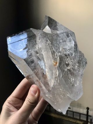 2.  9LB Rare Lemurian Quartz Crystal Twin Crystal Twin Quartz Clear Quartz Brazil 11