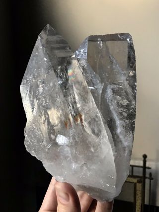 2.  9LB Rare Lemurian Quartz Crystal Twin Crystal Twin Quartz Clear Quartz Brazil 4