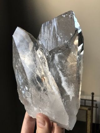 2.  9LB Rare Lemurian Quartz Crystal Twin Crystal Twin Quartz Clear Quartz Brazil 5
