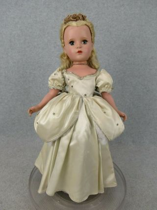 18 " Vintage 1950s Madame Alexander Cinderella Doll In Ballgown